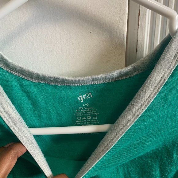 G 21 Teal Short Sleeve Shirt - Picture 2 of 3